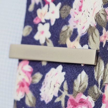 Kort Sølvbelagt Slipsklype for menn - Slipsnål til smale slips