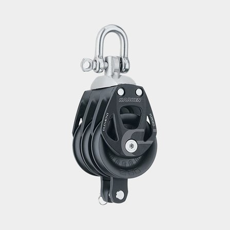 Harken 60mm Aluminum Element Triple Block - Swivel, Becket (6273)