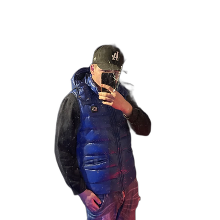 Blå dunväst från Bvaldi