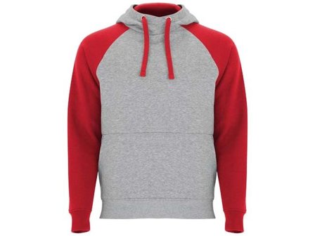 Hoodie Badet Unisex grå/röd 2XL - Lyreco - Yrkeskläder - Tröjor och Sweatshirts - Hoodies