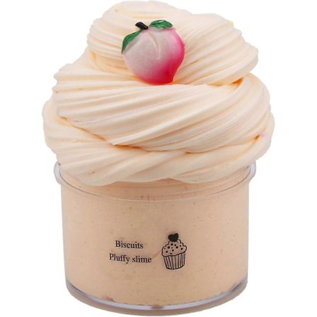 Myk Slime Kitt med 70 ml Slime Leke Myk Anti-Rive Strekkbar Sky Slime Smør Slam Leke For Avslapning - Krem Fersken (LGL)