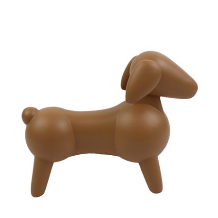 Polyresin Terracotta Hundedekoration, 15x6x12 cm