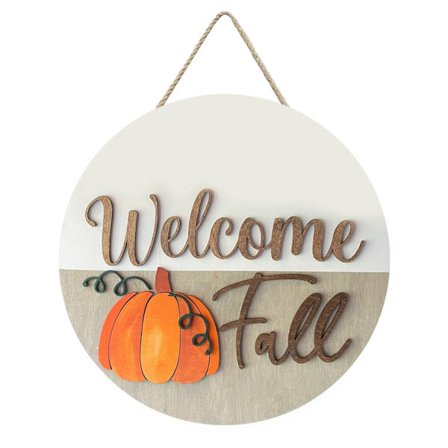 Välkommen höst dörrplattor för bondgård Personlig ytterdörr dekoration för inomhus utomhus