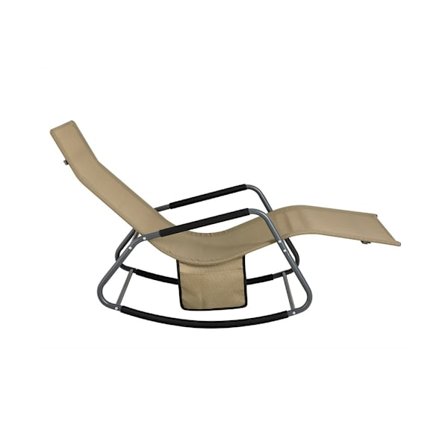 SoBuy kaksi puutarhatuolia sivutaskun kanssa 145x57x84cm, teollinen OGS47-KA