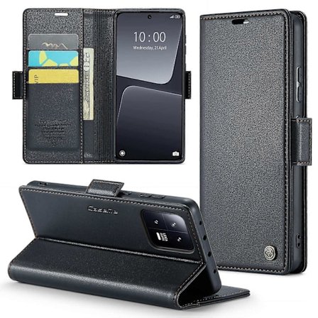 CASEME 023 -sarjan puhelinkotelo Xiaomi 13:lle PU-nahkakansi RFID-suojauksella varustettu suojakotelo