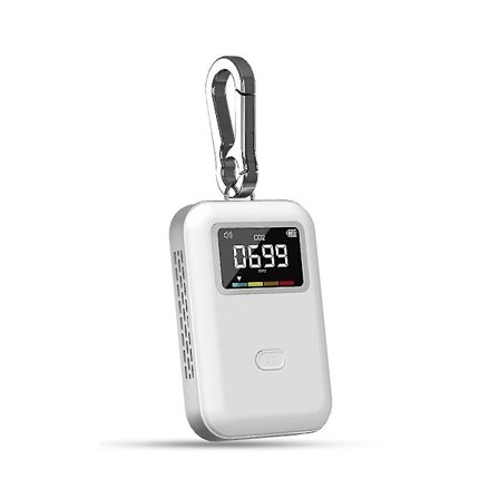 Mini CO2-detektor, luftkvalitetsmåler, infrarød CO2-måler til rejser, hjem, indendørs, du kan bruge den overalt - dwdz