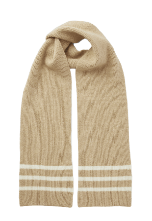 Å WOMAN Randig halsduk BRITTA Halsdukar & scarves Beige ONESIZE