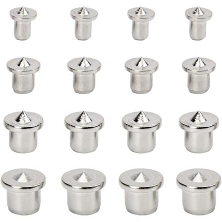 16 st Träuppriktningspinnar Centreringspunkt Dymningscentreringsverktyg för träbearbetning vid dowelcentret, 6 mm