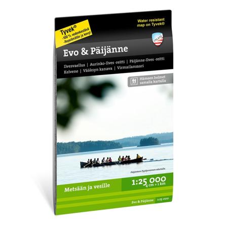 Calazo förlag Evo & Päijänne 1:25.000 literature Black OneSize