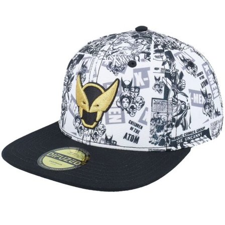 Difuzed - Vit snapback Keps - Wolverine White/Black Snapback @ Hatstore