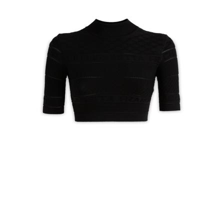 Elisabetta Franchi, T-Shirts Zwart, Dames, Maat:S