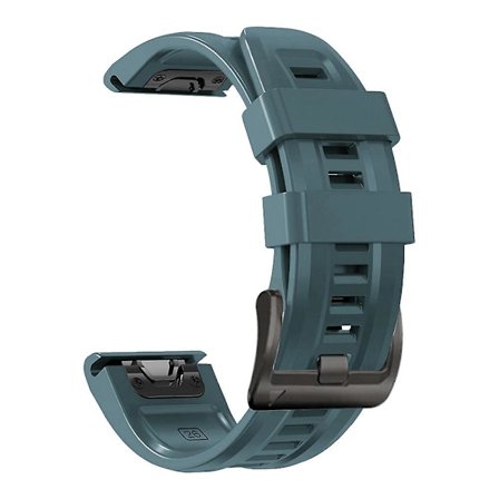 Rock Cyan Rock Cyan 22mm Silikonarmband kompatibelt med Garmin Fenix 5 Plus
