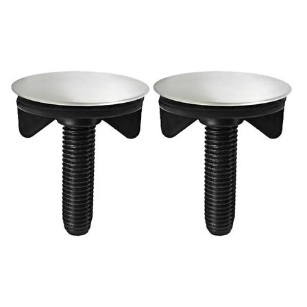 2 st hålkåpor för köksblandare, rostfritt stål