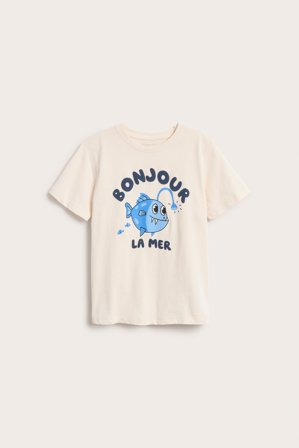 Kappahl | T-skjorte med sjømotiv | Lys beige