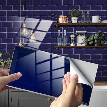 Rea-utgåva Imitationsväggplattor Kristallfilm Kakelklister Dekorativt Golvklister Heta