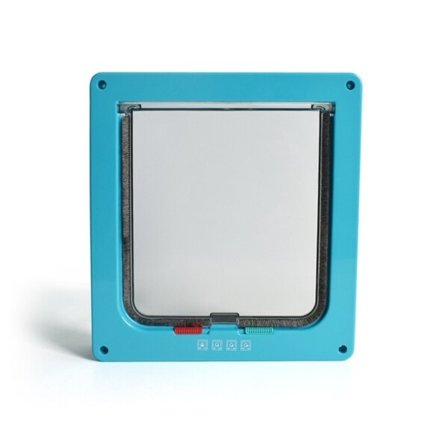 Kæledyr Hund klap Dør Smart Sikkerhed 4 Way Lås ABS Plast Dør