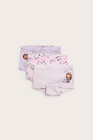 Kappahl | Boxertrosor Gabbys dockskåp 3-pack | Ljuslila