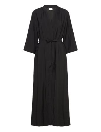 Visero Vneck 3/4 Ankle Shirt Dress/Su Vila Black