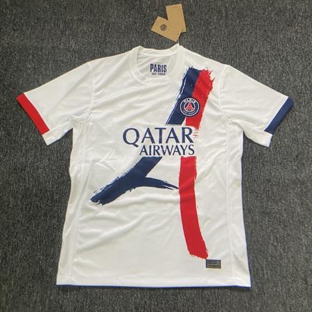 Sesong 2425 Paris Saint-Germain F.C. Kortærmet Fotballskjorte Hurtigtørkende Pustende Sportsklær Away 1 XXL