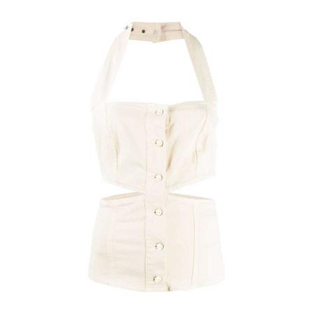 Nanushka - Toppar - Beige - Dam - Storlek: M, Dam, Storlek: M