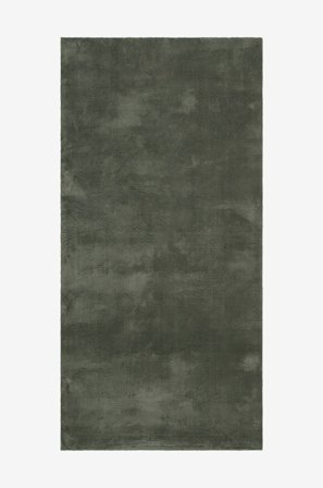 KM Home - Gulvtæppe Soft - Grøn - Luv- & ryatæpper - 80X230 - Fra Homeroom