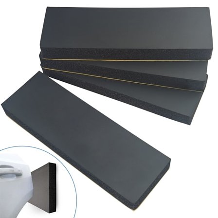 Selvklæbende vægbeskytter til garage og bil, 2 ruller, 200 cm x 20 cm x 4 mm, til garagevægge for at beskytte bildøren og kofangeren.