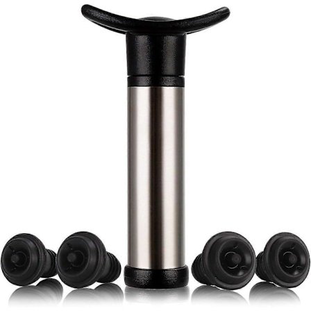 Vinpump Vakuumförslutare i rostfritt stål Wine Saver Används för vinförvaring, vinpumpen används för att avlägsna luft och bevara