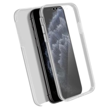 iPhone 11 Pro Max Cover - MÆRKE - Hård Bag - Blød Foran - Transparent - Fuld Beskyttelse Vit