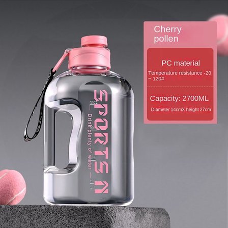 Sport Vandflaske Sport Flaske PINK 2,7L 2,7L