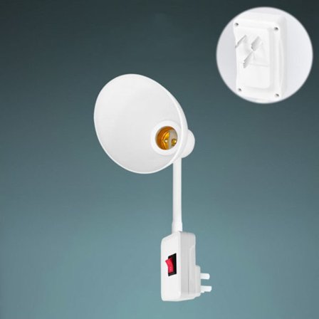 Forlængerlampe Sokkel Lampeholder 3 STIK 3 STIK