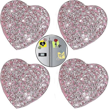 Jääkaappimagneetti Bling Bling 4 kpl Toimisto Kaapit Valkotaulut