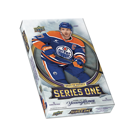 Upper Deck - Svart Trading Cards - 2025-26 NHL Series One Hobby Box - 12 Packs (144 Cards) @ Hatstore