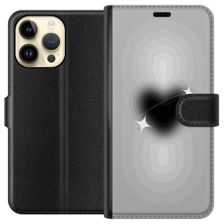 Yhteensopiva Lompakkokotelo Apple Apple iPhone 15 Pro Max Svart Hjärta