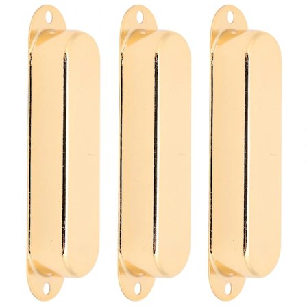 [CA] 3 stk. Lukkede Pickup-deksler Enkel Uten Hull Messinginstrument Gitar Musikktilbehør Gull