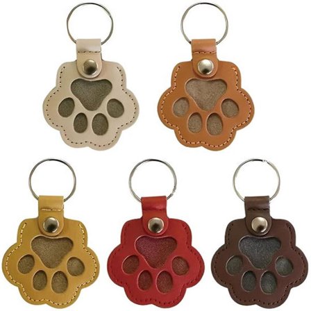 ING 5-delt samleobjekt-nøkkelring for hundehår - Transparent nøkkelring for hundehår