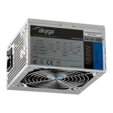 Akyga Basic Series AK-B1-500 - nätaggregat - 500 Watt