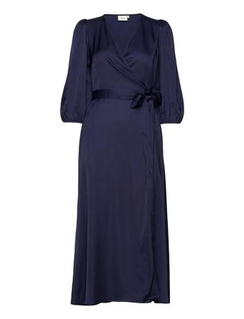 Nadjagz Wrap Dress Bz Dresses Wrap Dresses Blå Gestuz*Betinget Tilbud