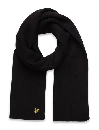 Lyle & Scott Scarf - Black - 110X 20CM