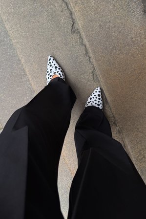 Premium Selection Pumps i läder - Läderskor - Dotted - EU 39