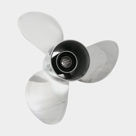 Solas Saturn Propeller i rostfritt stål för båtmotorer, 3-bladig högpresterande design för optimal fart och styrka.
