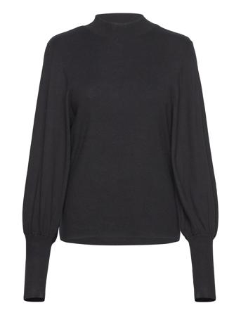 Vmhollykarispuff Ls Highnk Pullov Ga Boo Black Vero Moda