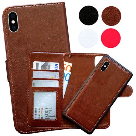 iPhone X/Xs - Pengepungsskal / Magnetisk Cover
