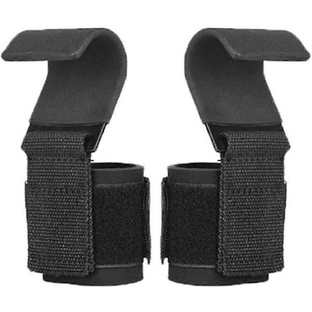 Vægtløftningskroge til kvinder og mænd, håndledsremme til styrkeløft, vægtløftningsremme med kroge til træning i hjemmetræningscenter