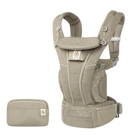Bärsele för nyfödda, användbar från födsel till 20 kg, ergonomisk hållare, 4 transportpositioner Soft Olive Diamond Soft Olive Diamond