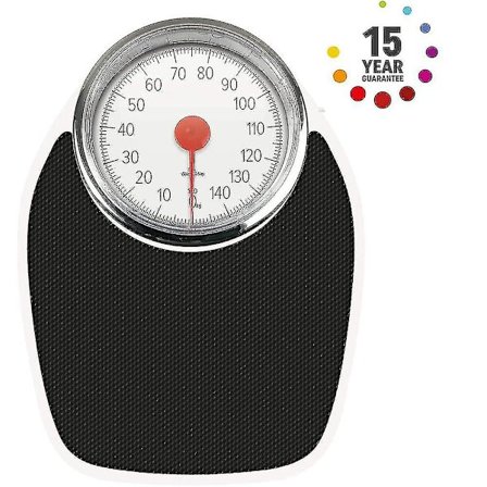 Salter Doctor Style Mekaniske Baderomvekter Retro Hvit + Svart Nøyaktig Veiing, Lett å Lese