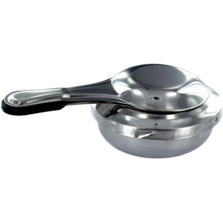 Fonduebrænder, alkoholbrænder, spritkøkken, Sava-gryde, alkoholbrænder, gelbrænder, rustfrit stål, grå, 15,5