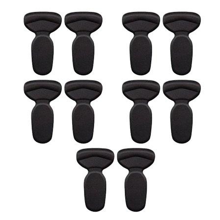 5 Par Fot Hæl Pad Innlegg Innleggssåler SVART