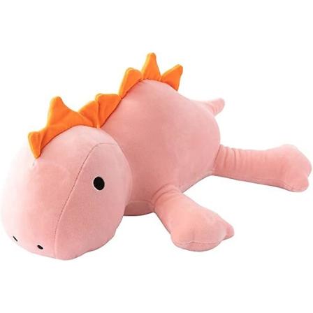 35/45/60/80 Cm Viktad Dinosaurie Plysch Fyllda Djur Dinosaurie Kudde Plysch Leksak för Pojkar Flickor Pink 35CM