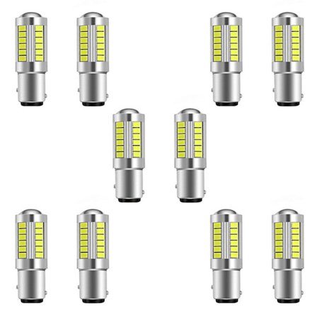 10x Super Lyse Led 1157 Led Pære P21/5w Bay15d Led Pærer Med 33smd 5730 Chipsets Xenon Whi