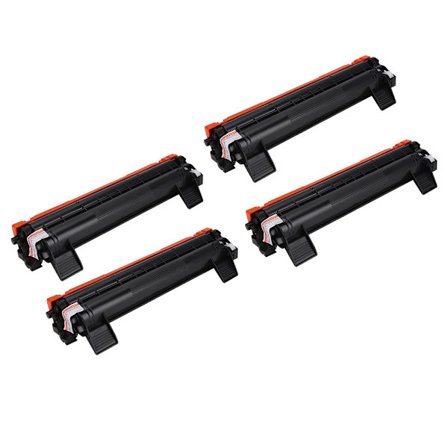 Svart 4-pakning tonerkassett DCP-1510 DCP-1512 HL-1110 HL-1112 MFC181 for Brother TN1050